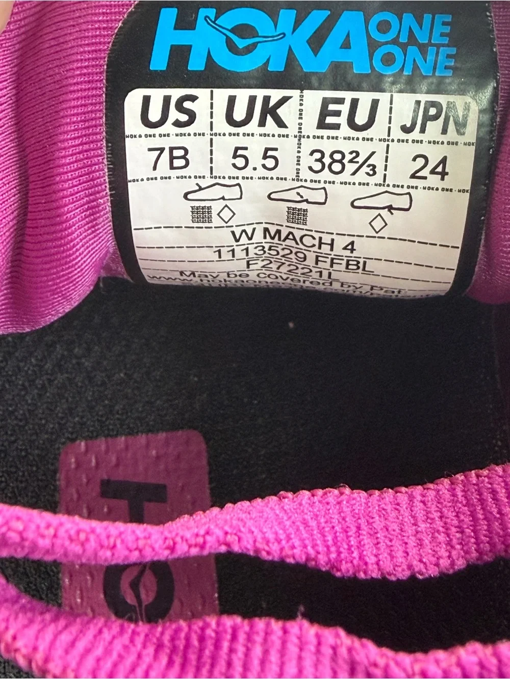 HOKA Women's Running Shoe in Magenta